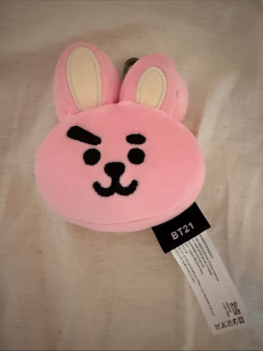 BT21 Cooky head plush keychain